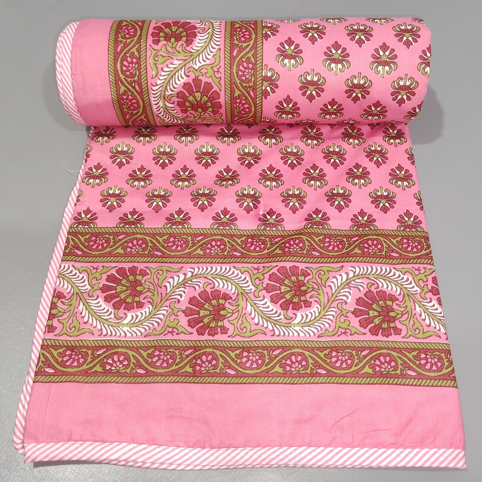 Dohar Summer Blanket Summer Quilt Indian Handcrafted Jaipuri Etsy