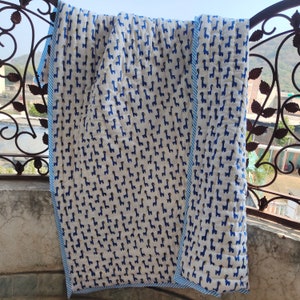 Animal Print  Quilts/Jaipuri Razai/Soft Quilt/Hand Made Print Quilt /Jaipuri Famous Quilt/Queen size Quilt/handmade Quilt/Indian Quilt