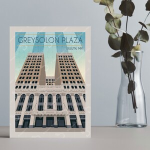 Greysolon Plaza Retro Style Greeting Card