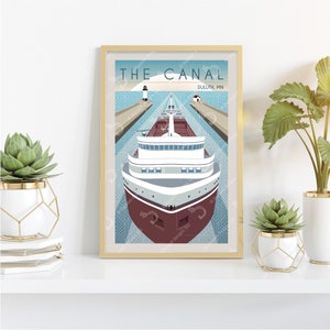 The Canal Retro Style Poster