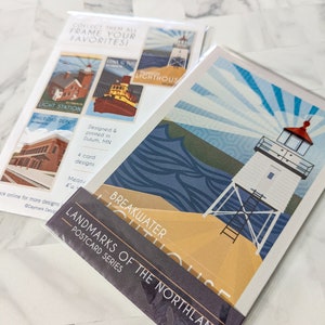 Two Harbors Landmark Retro Style Postcard Pack