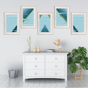 Great Lakes Minimalist Poster Set