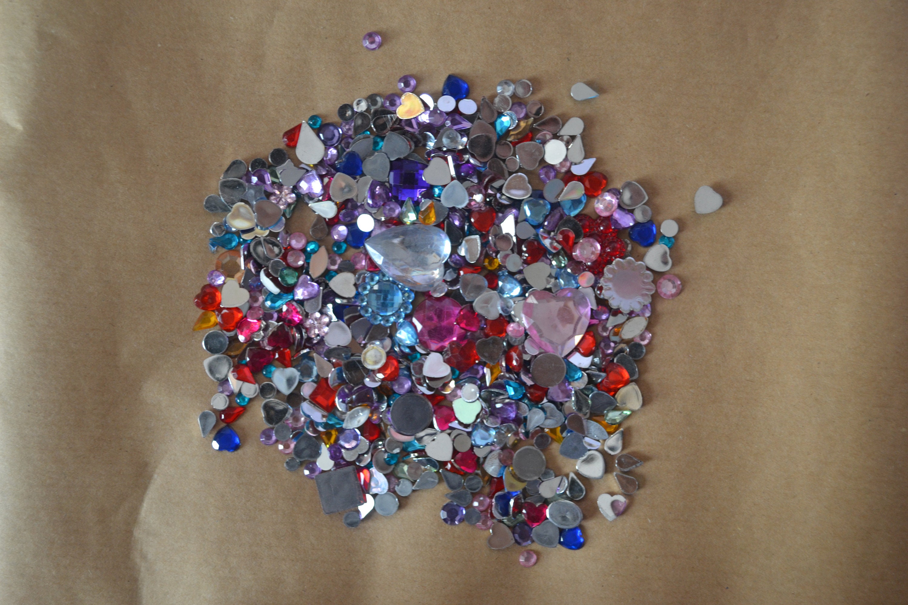 30g Assorted Acrylic Gemstone for crafting scrapbooking Etsy