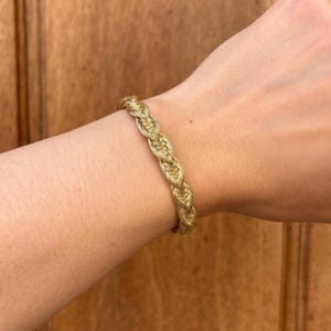 Adjustable Jamila Sfifa Gold Thread Women&#39;s Bracelet | Handmade Moroccan Jewelry | Unique Gift Idea for Her | Gold & Silver Color | Lamu