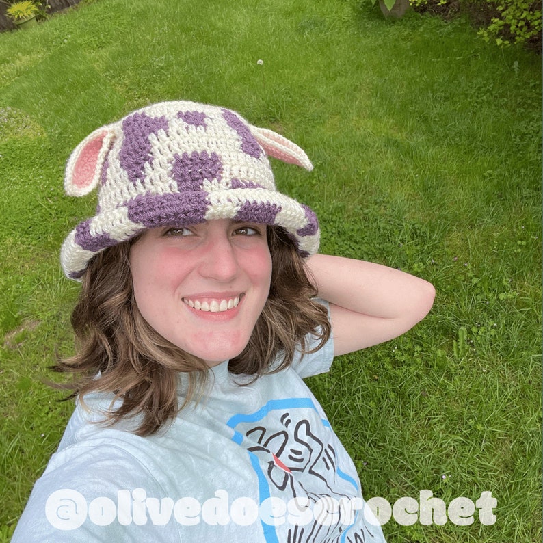 PATTERN farm fairy bucket hat crochet by lynzi image 2