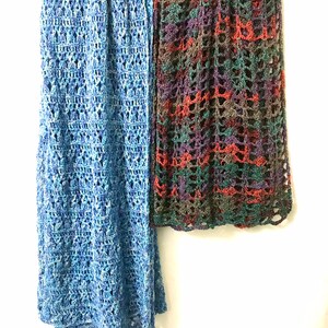 Hand crocheted shawl/scarf