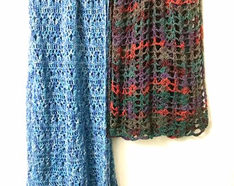Hand crocheted shawl/scarf