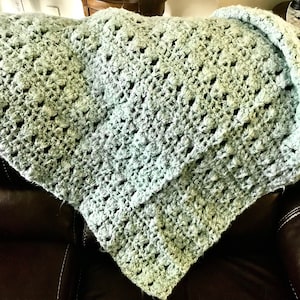 Hand crocheted afghan/throw #46
