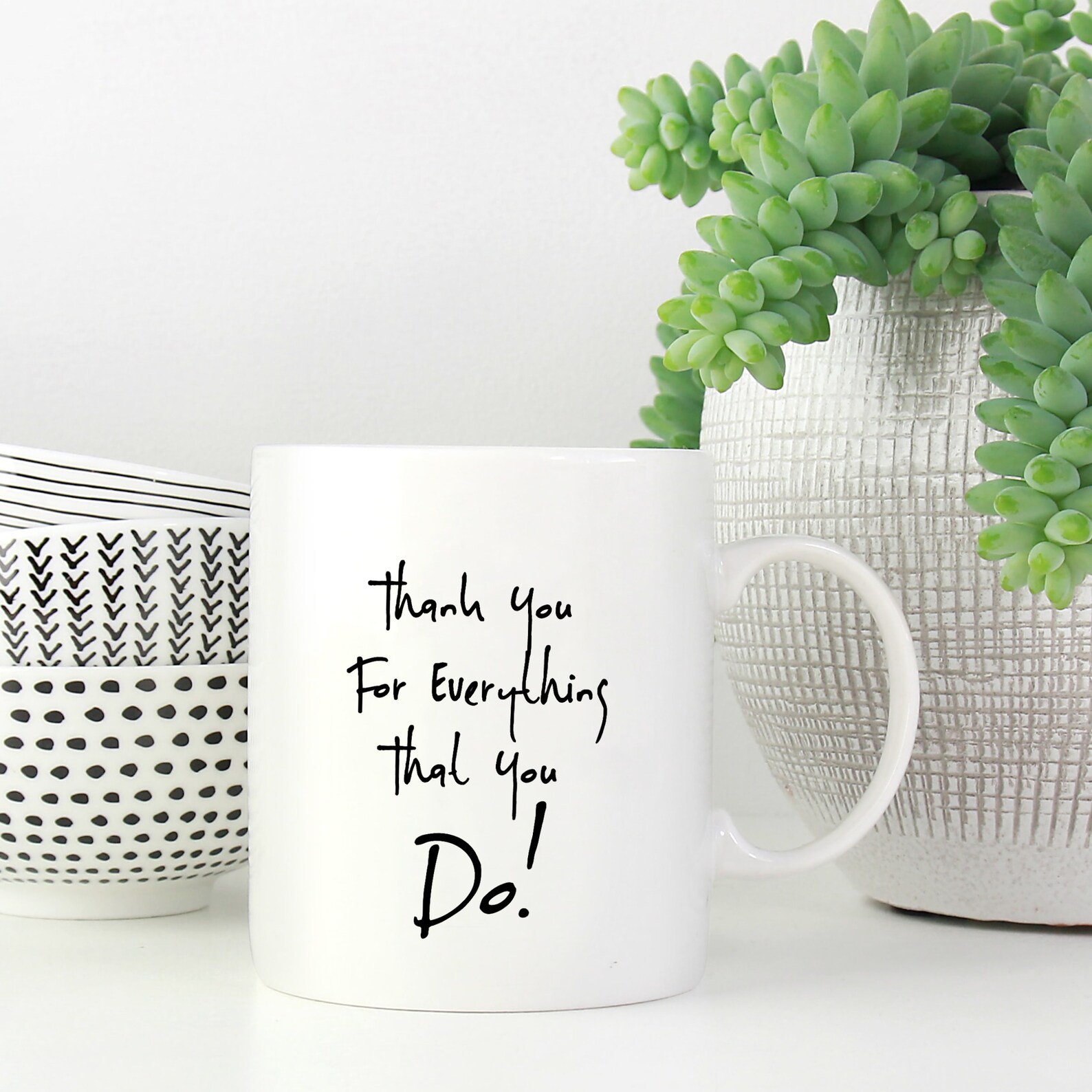 Merci idée cadeau avec citation Merci pour tout Merci | Etsy
