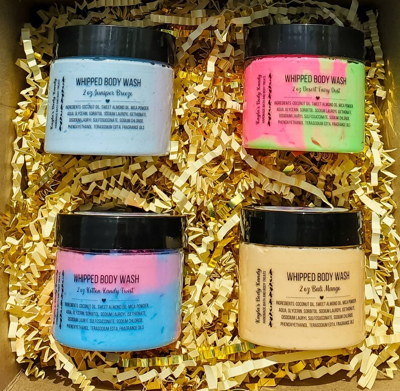 2oz Whipped Body Wash Sampler/gift Box/bath Set Etsy