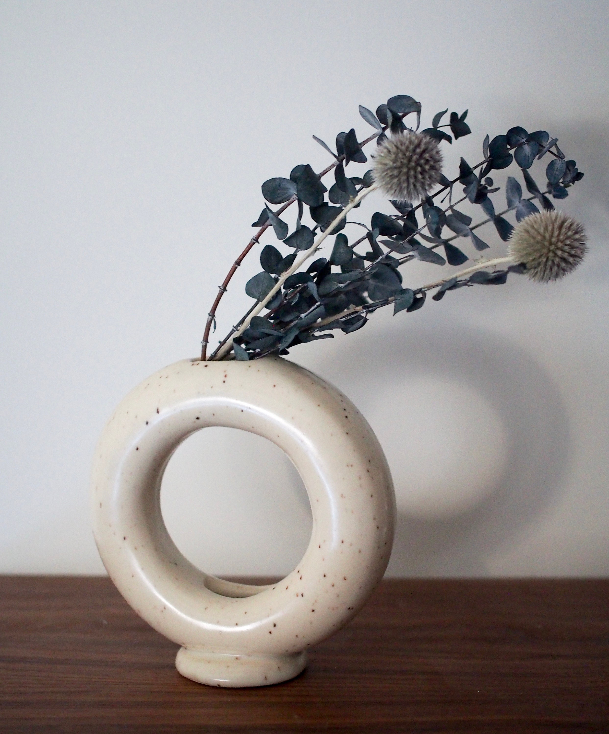 Ceramic Donut Vase Handmade Locally Etsy