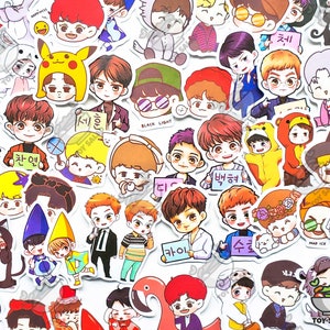 downloadable kpop sticker sheets exo bujo bullet journal etsy israel