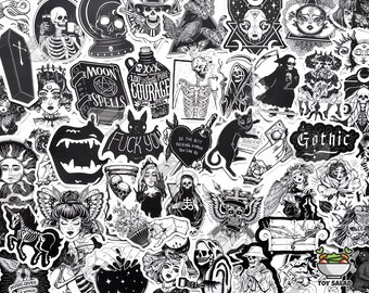 Die cut vinyl gothic sticker pack dark macabre edgy sexual sexy Any Three Stickers