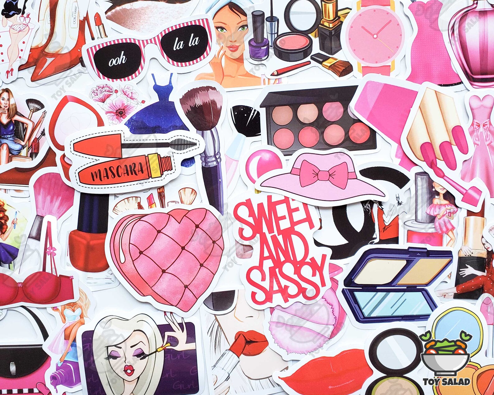 50 pcs Beauty Cosmetic Sticker Pack Nail Polish Etsy