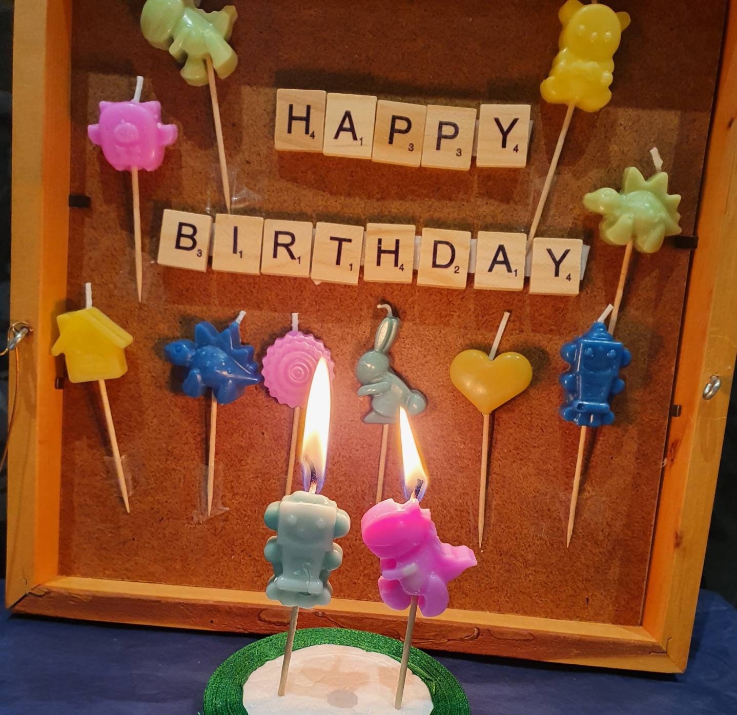 6 Pack Heart Birthday Candles Etsy