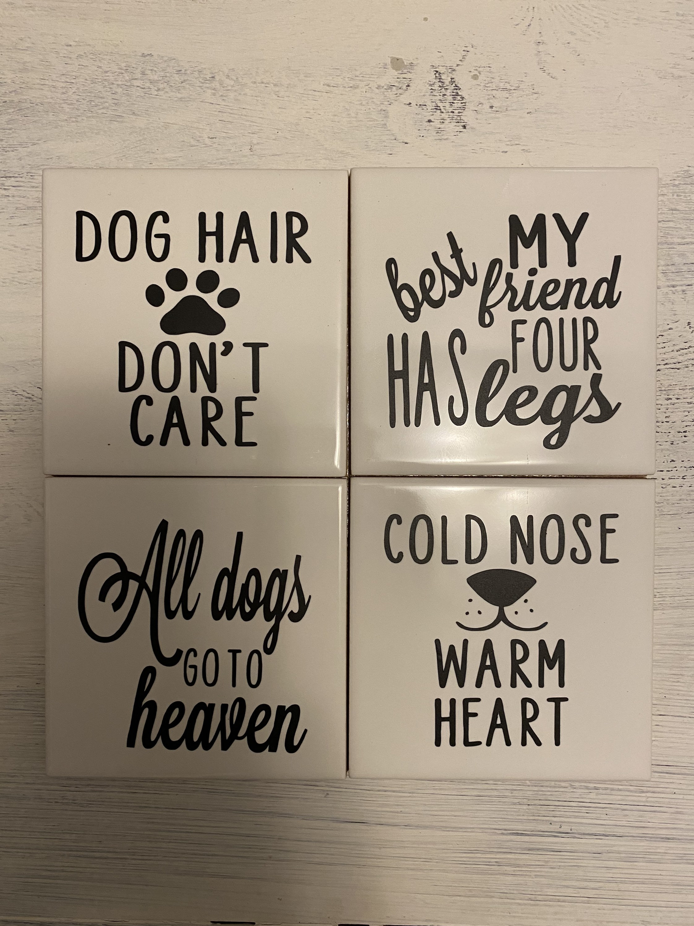Dog Hair Dont Care Coaster Set Etsy