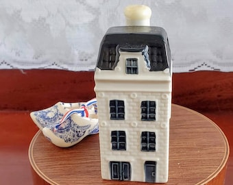 KLM House #43 - Prinsengracht 516, Amsterdam - Airlines Bols Blue Delft Miniature Porcelain, Hidden Luxury Mansion - Sealed with Alcohol