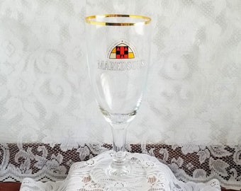 Vintage Ritzenhoff Crystal Maredsous Stemmed Belgium Quality Beer Glass -Collectible Barware -8 1/2 inches tall  .3L - Great for a Cold Beer