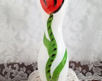 Vintage Kosta Boda 'tulipa' Tulip Collection Art Vase- Hand Blown