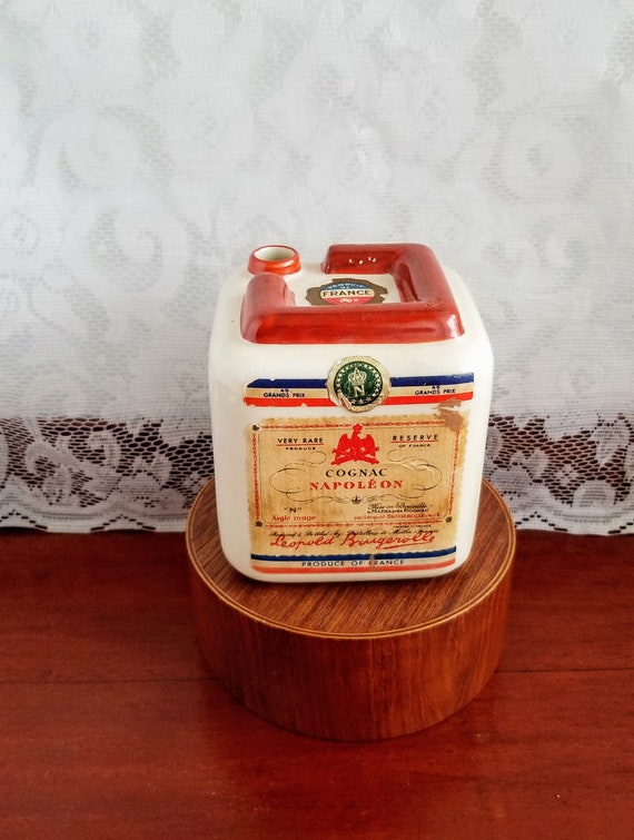 Leopold Brugerolle Cognac Napoléon Liquor Bottle Collector -vintage Leopold Brugerolle Cognac