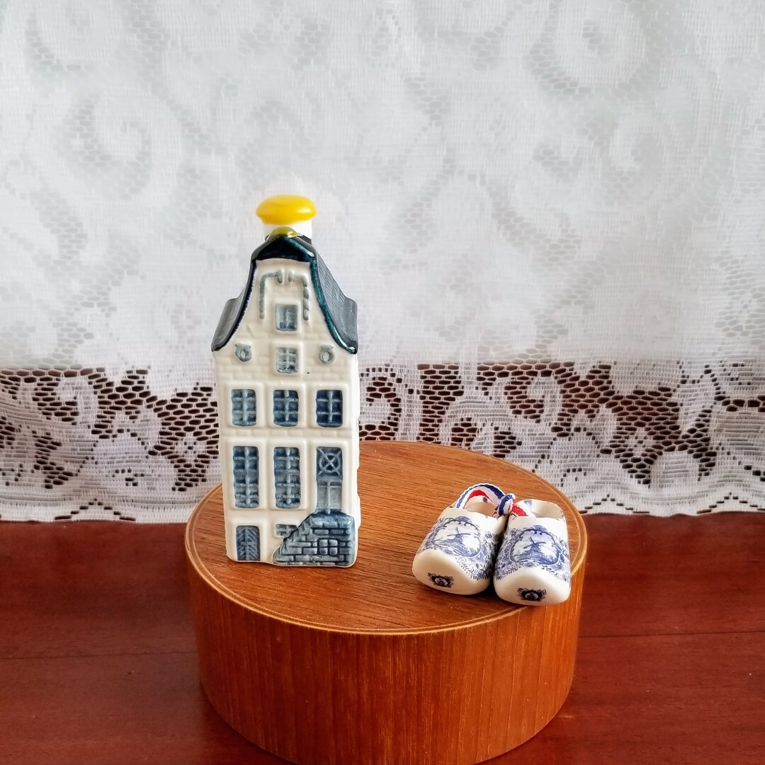 KLM House #9 Airlines Bols Distilleries Blue Delft Miniature