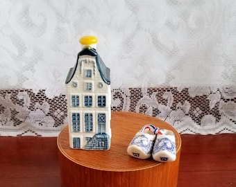 KLM House #9 Airlines Bols Distilleries Blue Delft Miniature