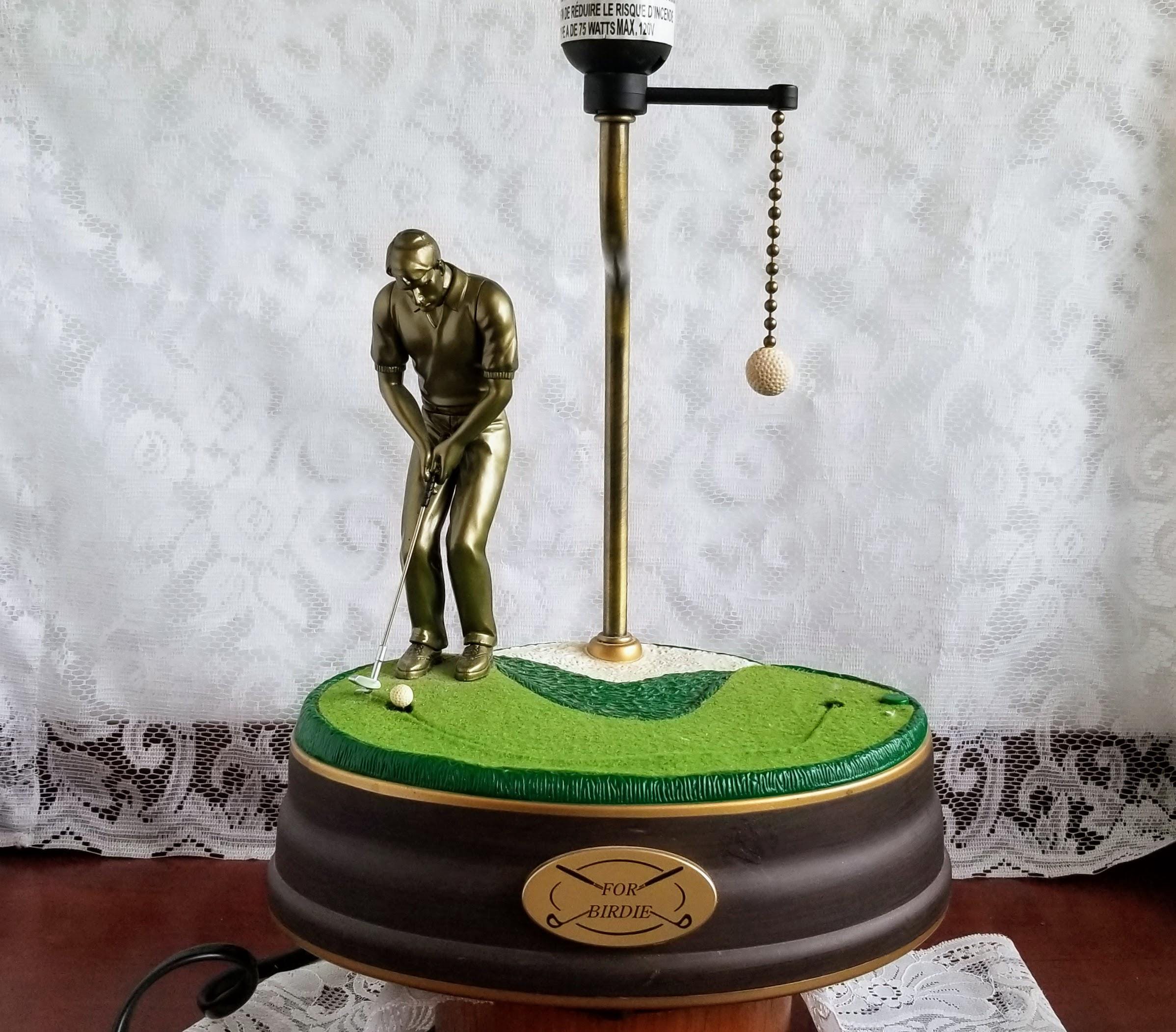 Reserved for Tony: Vintage King America Putter Golf Lamp 