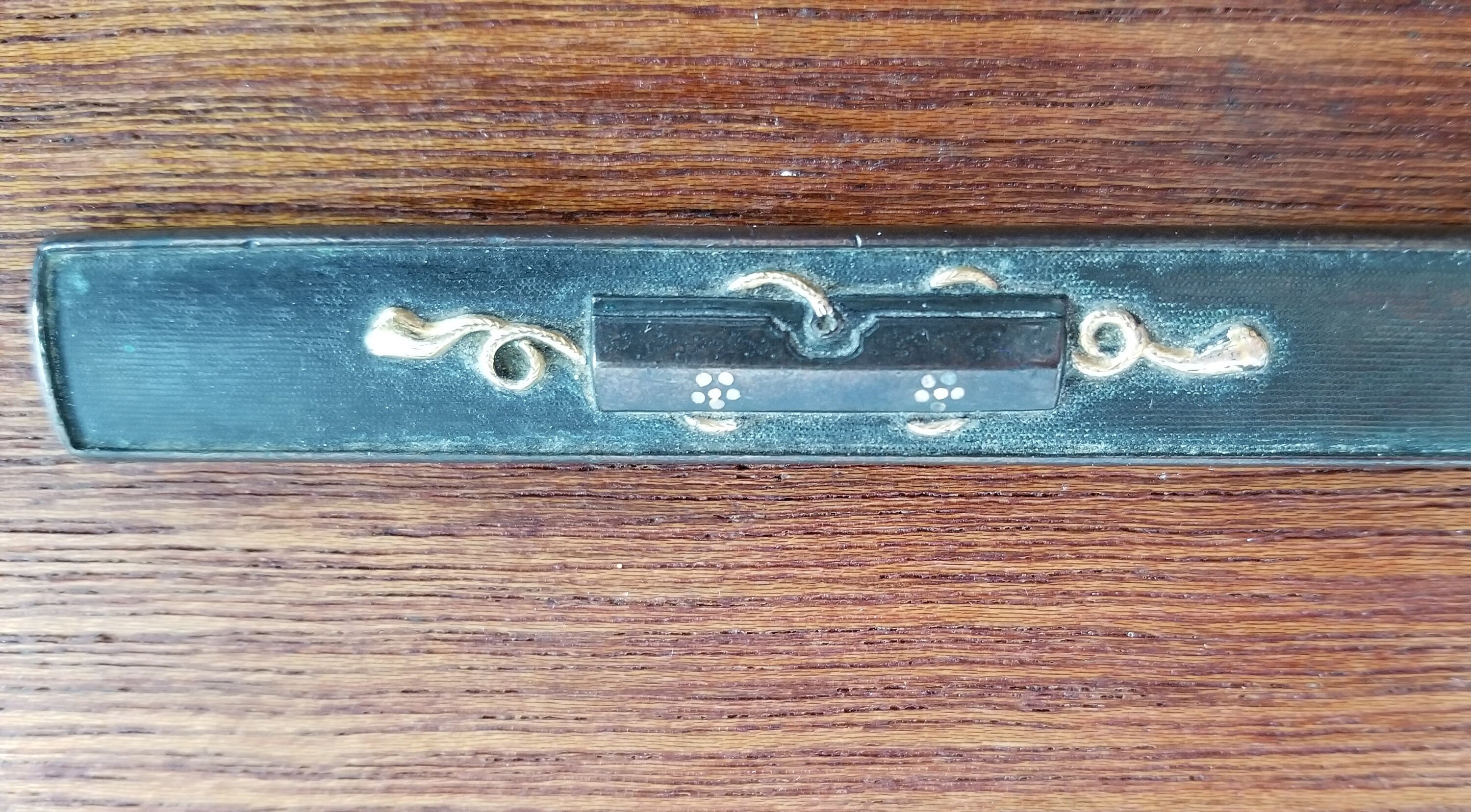 Antique Japanese Kozuka Samurai Guan Yu Nanako Gold Inlay - Etsy