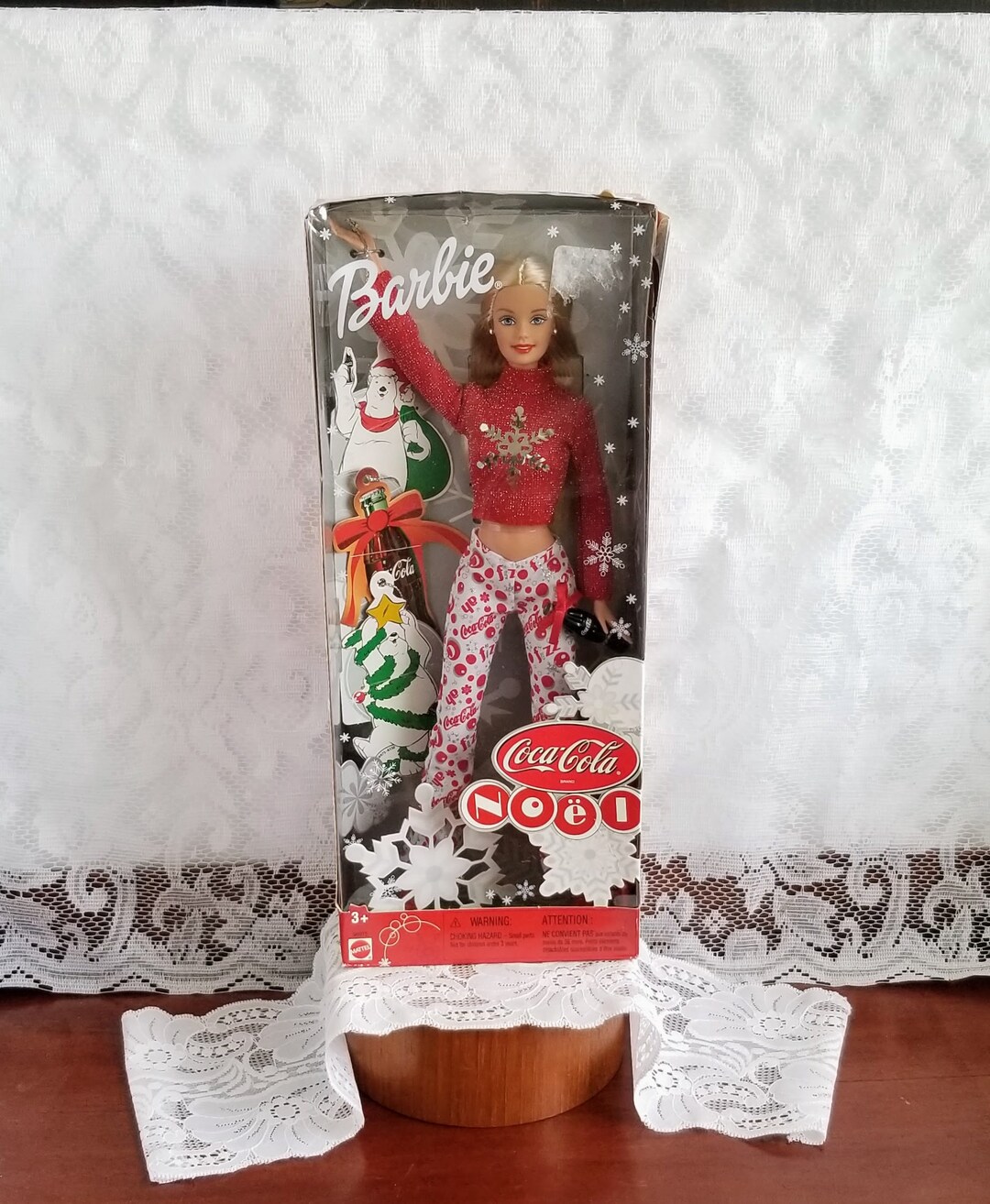 Vintage Coca Cola Noel Christmas Barbie - New in Box - Mattel