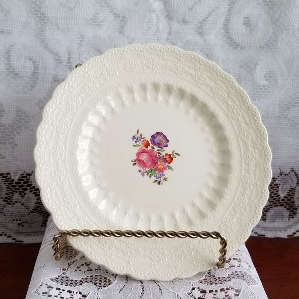 Vintage Spode's Copeland Jewel Claudia Plate - 6 inches Dessert Plate - Stunning Embossed Lace-Like Design- There are Two Available -Beauty!