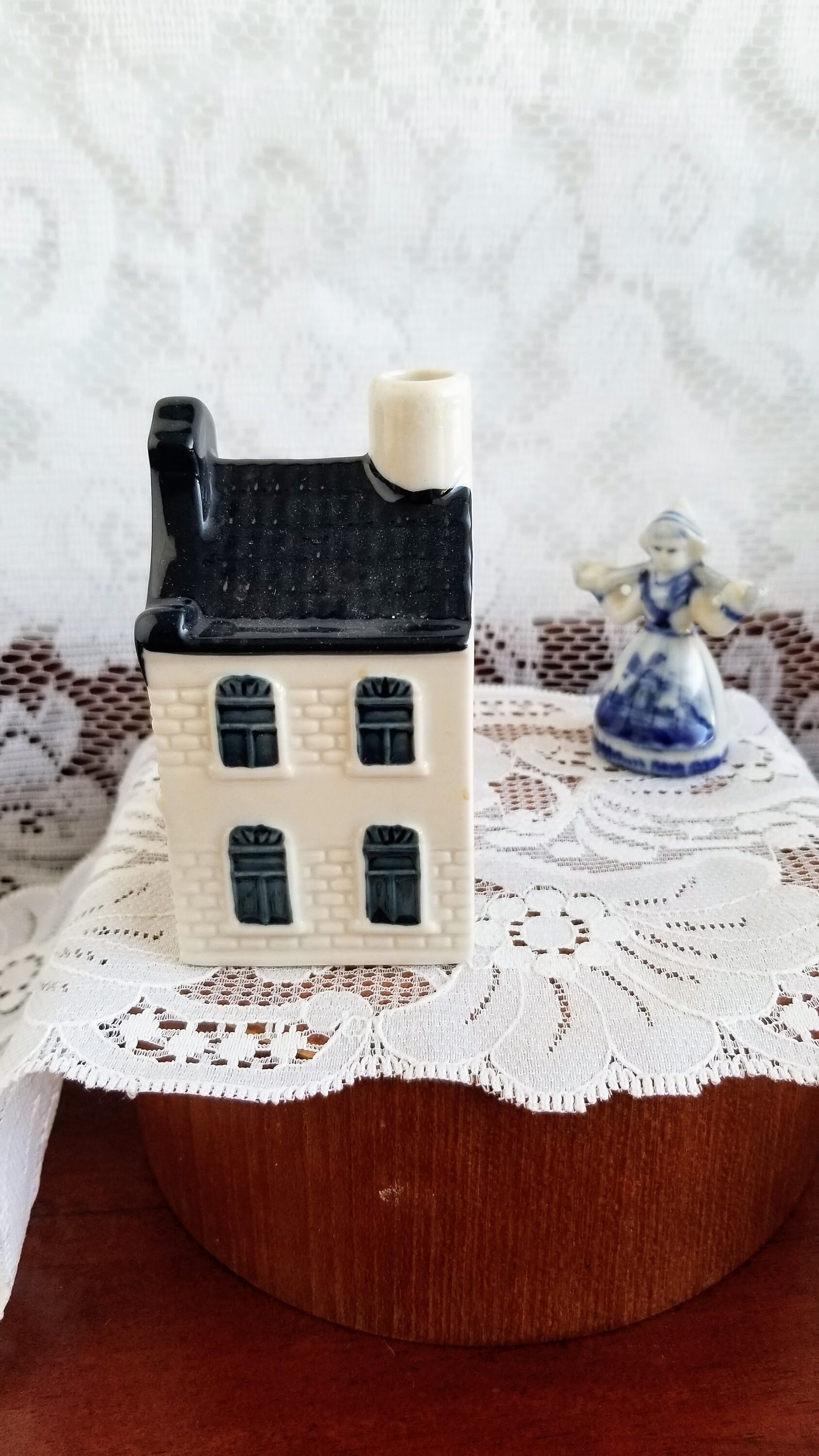 KLM House #5 Airlines Blue Delft Miniature Porcelain House