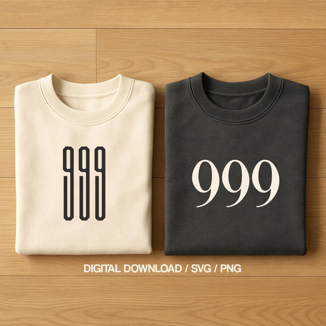 999 Angel Number SVG PNG Bundle | Minimalist Aesthetic | Cricut Cut ...