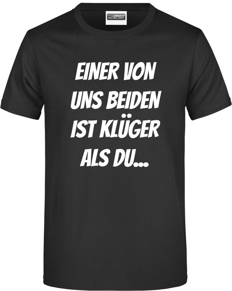 Sprüche Shirt T-Shirt Fun Shirt Ironie Kult Sarkasmus lustig Job witzig Corona Einer von uns beiden