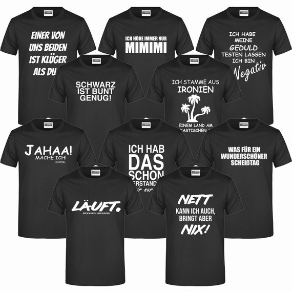 Sprüche Shirt TShirt Fun Shirt Ironie Kult Sarkasmus lustig Etsy.de