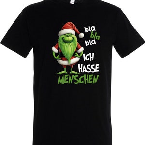 I hate people Grinch Christmas T-Shirt SAYINGS FUNNY TOP Funny unisex Christmas shirt from Shirtbunker