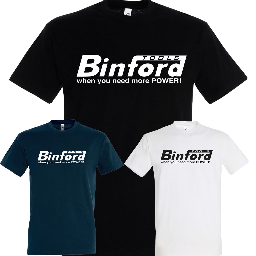T-shirt Binford Tools Homme – 100% Coton, Tailles S à 5XL, Noir, Style Sport, Marque GERNURTEE