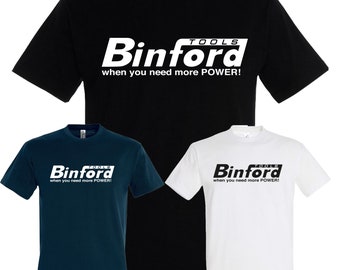 Binford Tools Kult Heimwerker Fun T-Shirt schwarz Funartikel, Sprüche Papa Hand