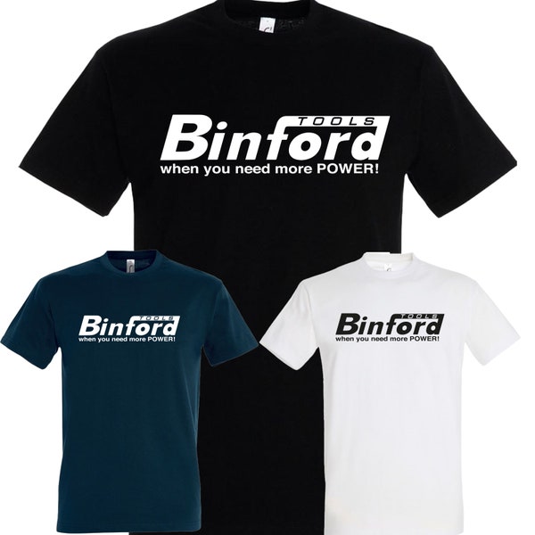 Binford Tools Kult Heimwerker Fun T-Shirt schwarz Funartikel, Sprüche Papa Hand