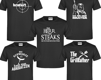 BBQ T-Shirt Sprüche Shirt Fun Sarkasmus lustig witzig Job Grillen Papa GAG Smoke