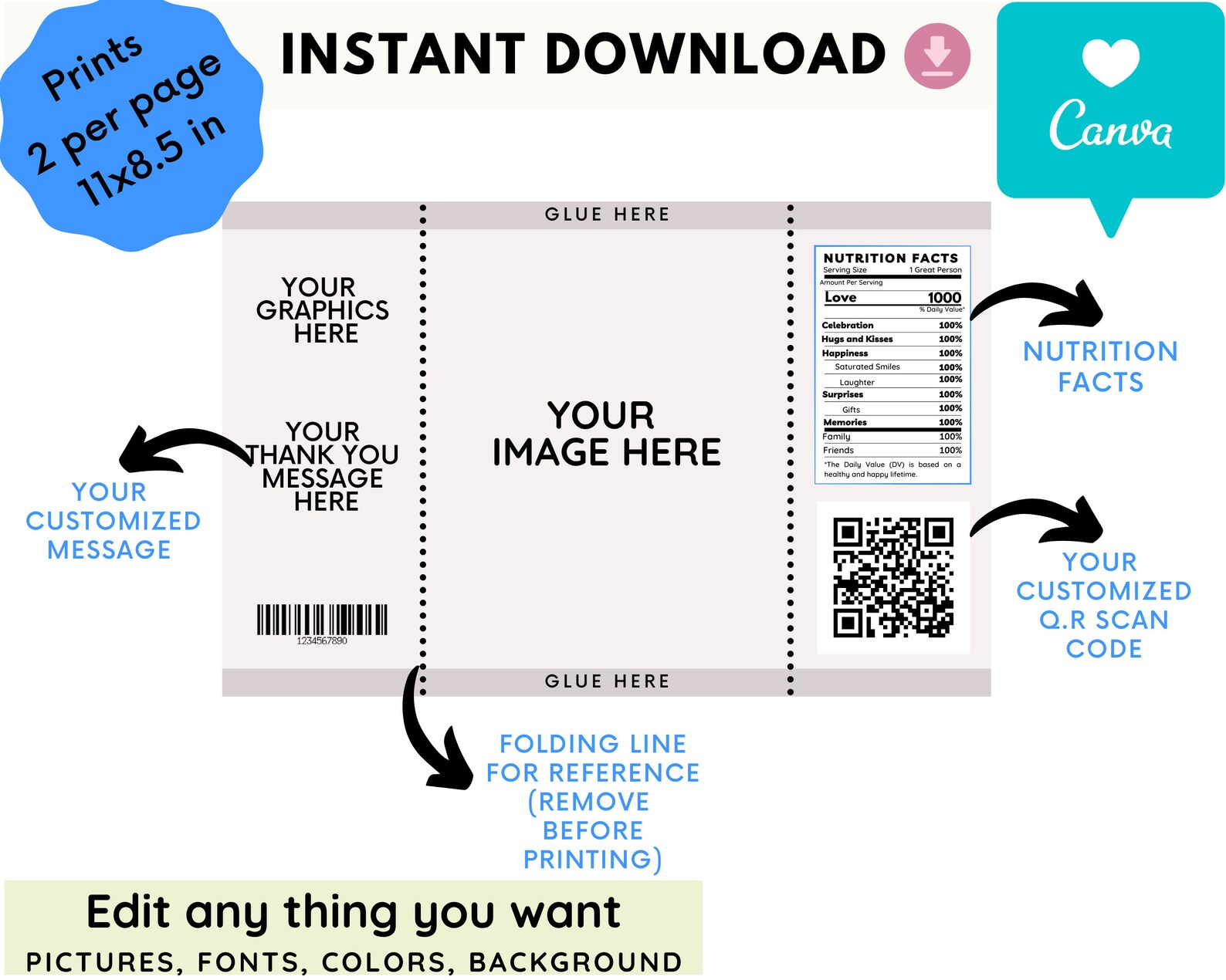 Fruit Snack Label Fruit Snack Candy Birthday Printable Etsy