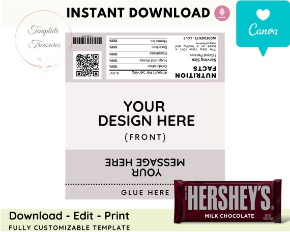 free hershey bar wrapper template free hershey bar wrapper template