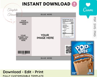 Pop Tart Template - Etsy Canada