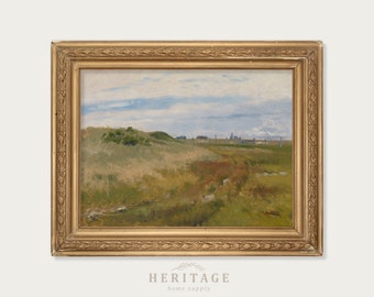 Impression de paysage antique, Art mural paysage, peinture de paysage antique, impression de paysage, Cape Cod, décoration murale vintage, peinture scénique