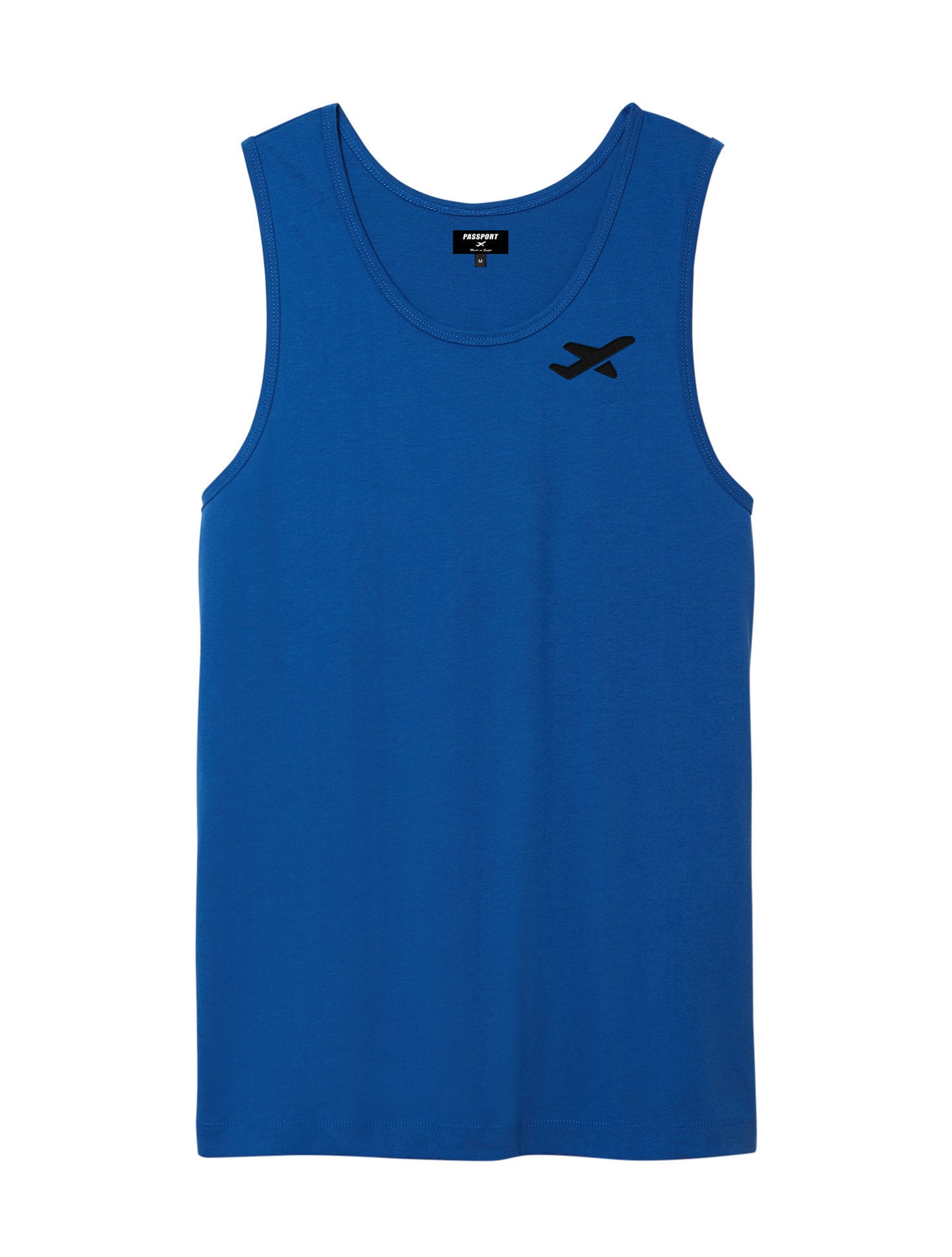 Blue Mens Egyptian Cotton Tank Top Etsy UK