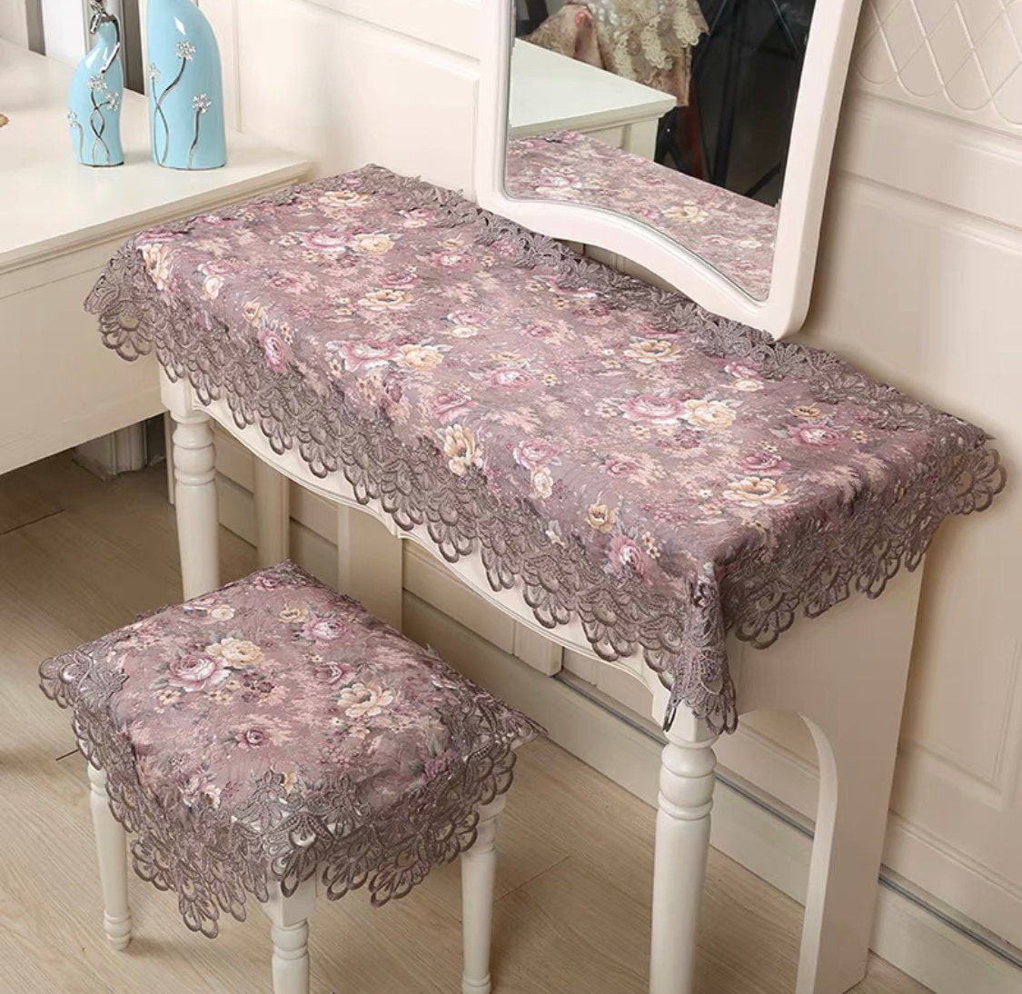 EuropeanStyle Dressing Table Tablecloth Lace Princess Style Etsy
