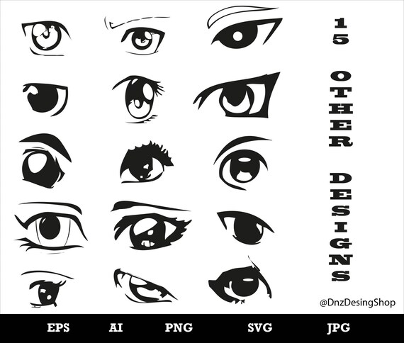 Anime Eyes anime Svg Manga SVG Japanese SVG Anime Design - Etsy Australia Anime Eyes anime Svg Manga SVG Japanese SVG Anime Design - Etsy Australia