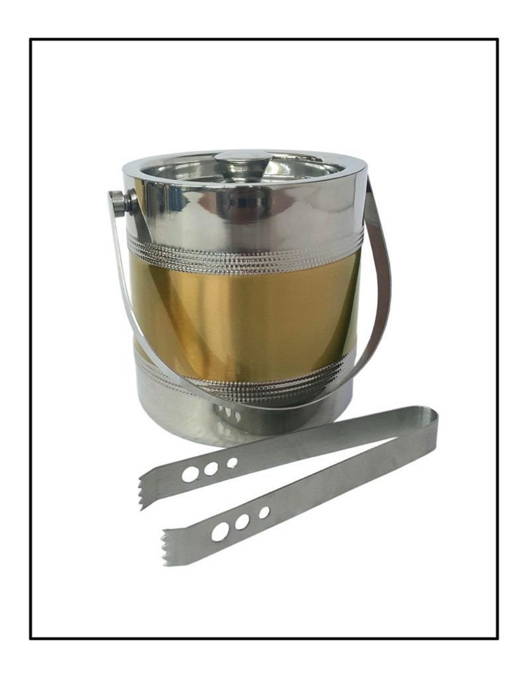 Ice Bucket With Tongbrass Ice Bucketice Bucketpersonalized Etsy