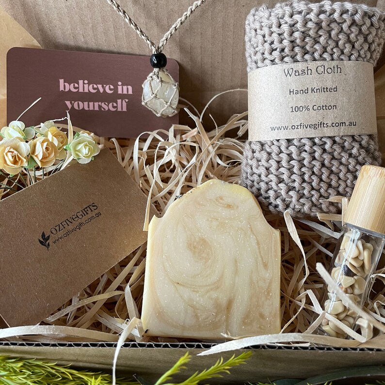 Gift Box, Citrine, Mother Day Gift Box, Handmade Soap, Pure Essential