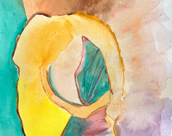 Venus' Cheekbone - Abstract Goddess Aphrodite Painting