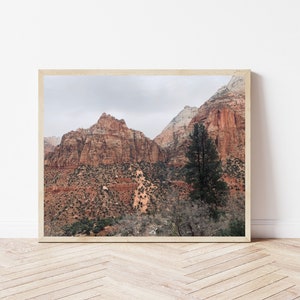 Zion National Park print, travel lover, digital download, Zion photography, boho wall art, National Park poster, nature printable